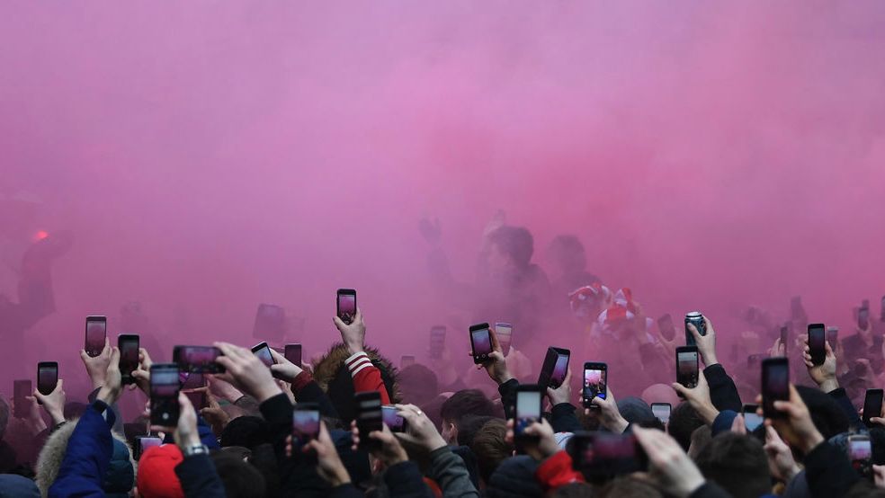 Getty Images / Shaun Botterill / Atak na autobus Man City