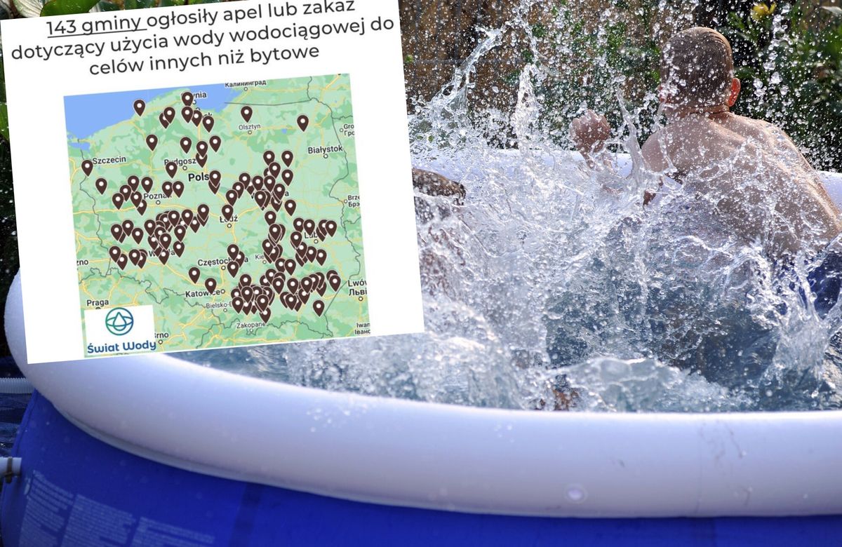 Fala upałów w Polsce. Zaczęło się racjonowanie wody