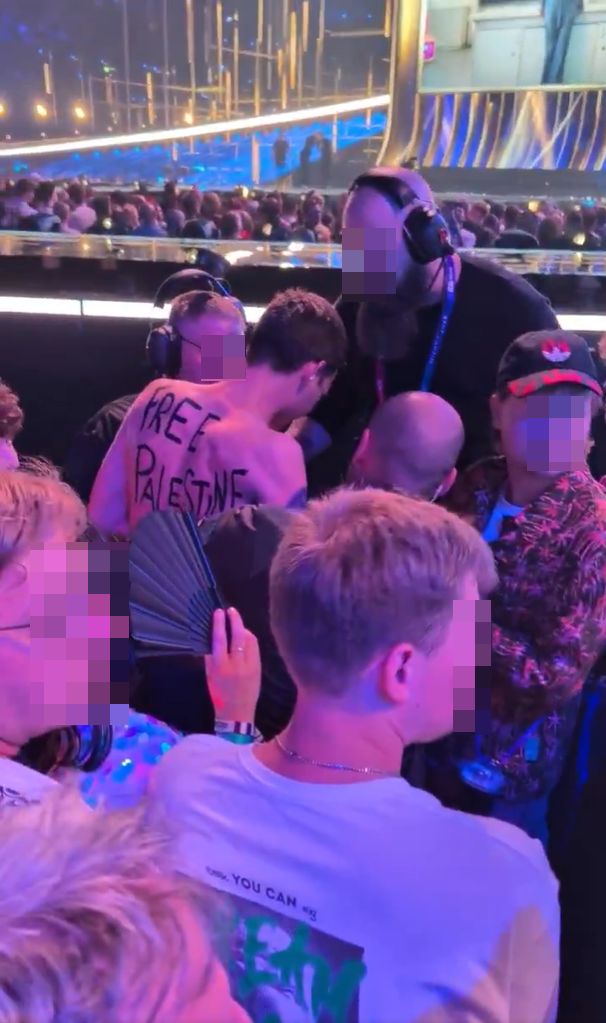Protestujący podczas Eurowizji