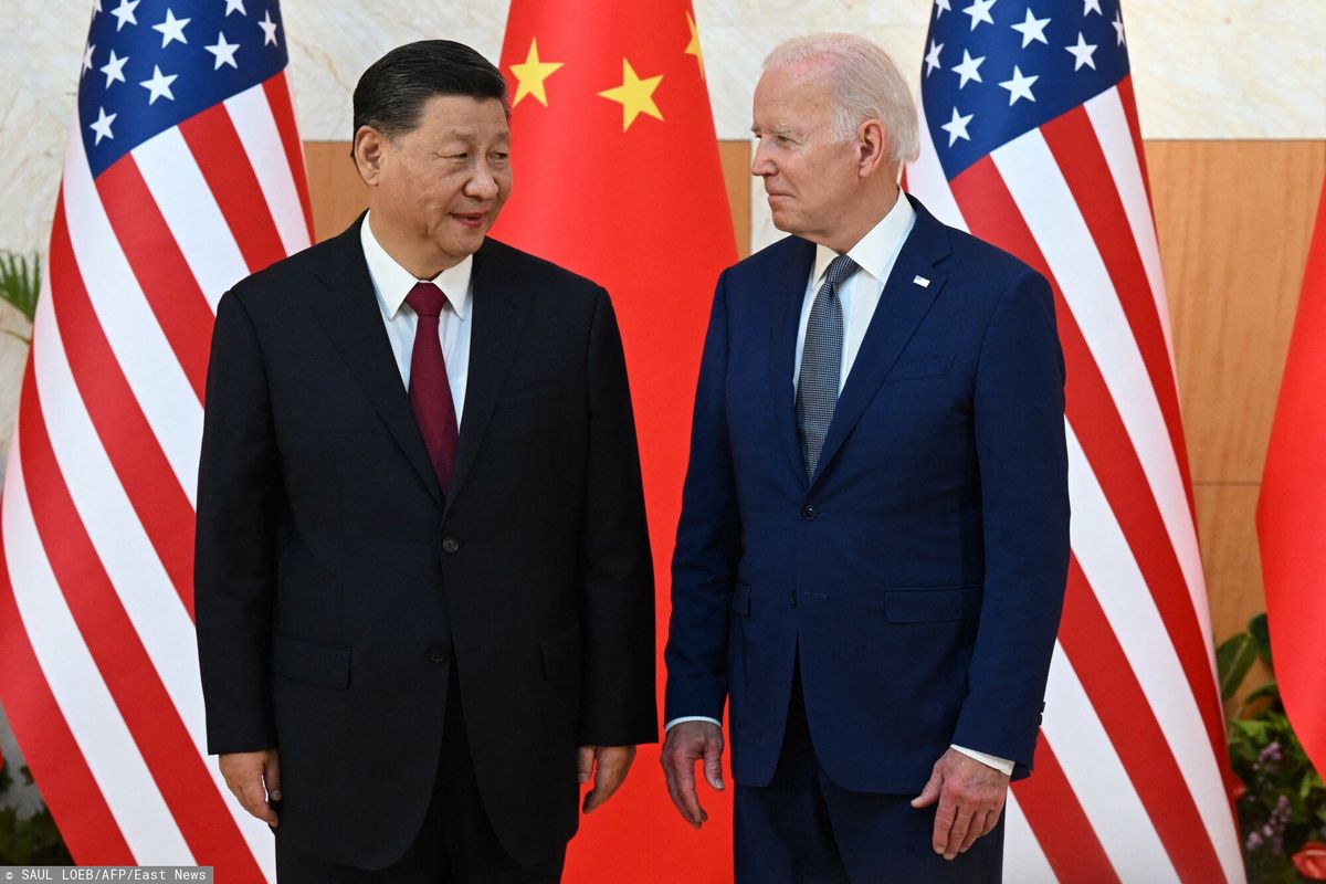 Chiński przywódca Xi Jinping i prezydent USA Joe Biden 