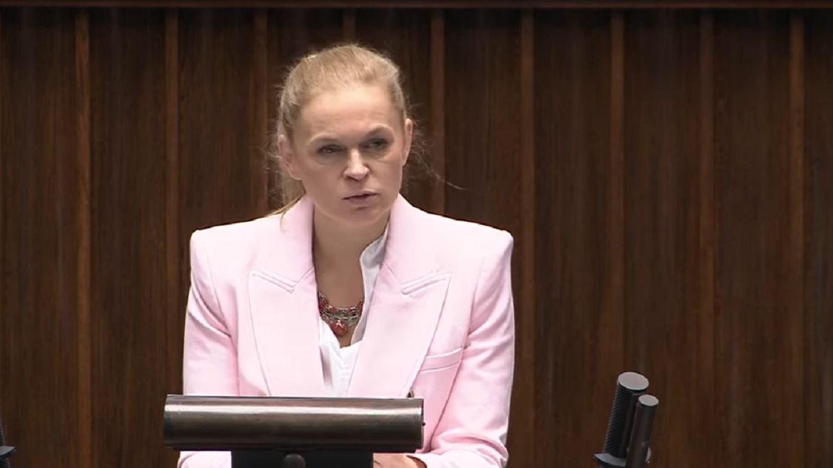 Barbara Nowacka, ministra edukacji narodowej. 