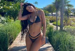 To już chyba przesada. Bikini Kylie Jenner prawie niczego nie zakrywa