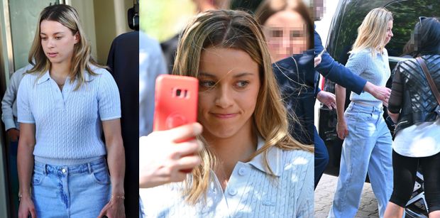 Skrępowana Maja Chwalińska wychodzi ze studia "Dzień Dobry TVN". Jeszcze nie przywykła do medialnego zainteresowania? (ZDJĘCIA)