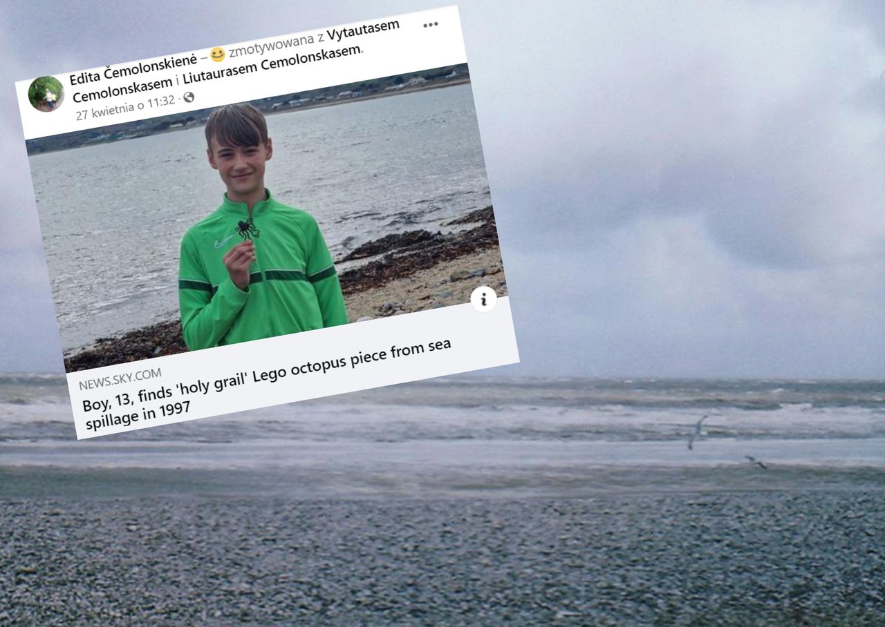 A thirteen-year-old combs the beaches in Cornwall with his family in search of rare Lego bricks.