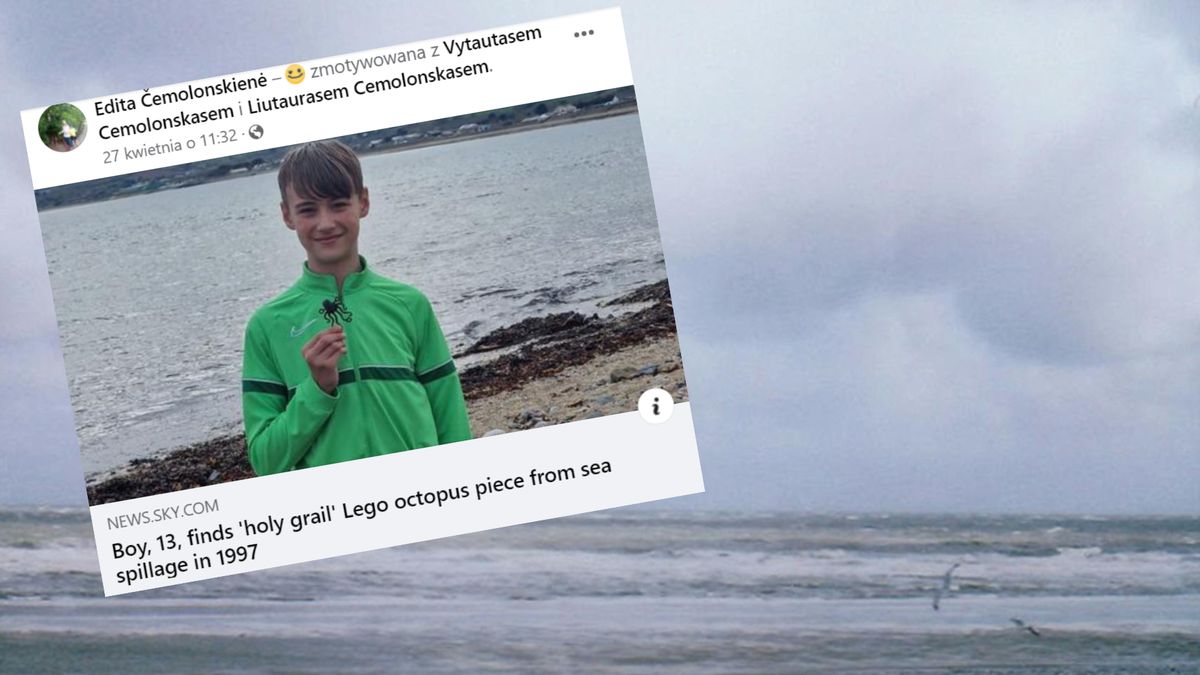 Trzynastolatek przeczesuje z rodziną plaże w Kornwalii w poszukiwaniu rzadkich klocków lego.