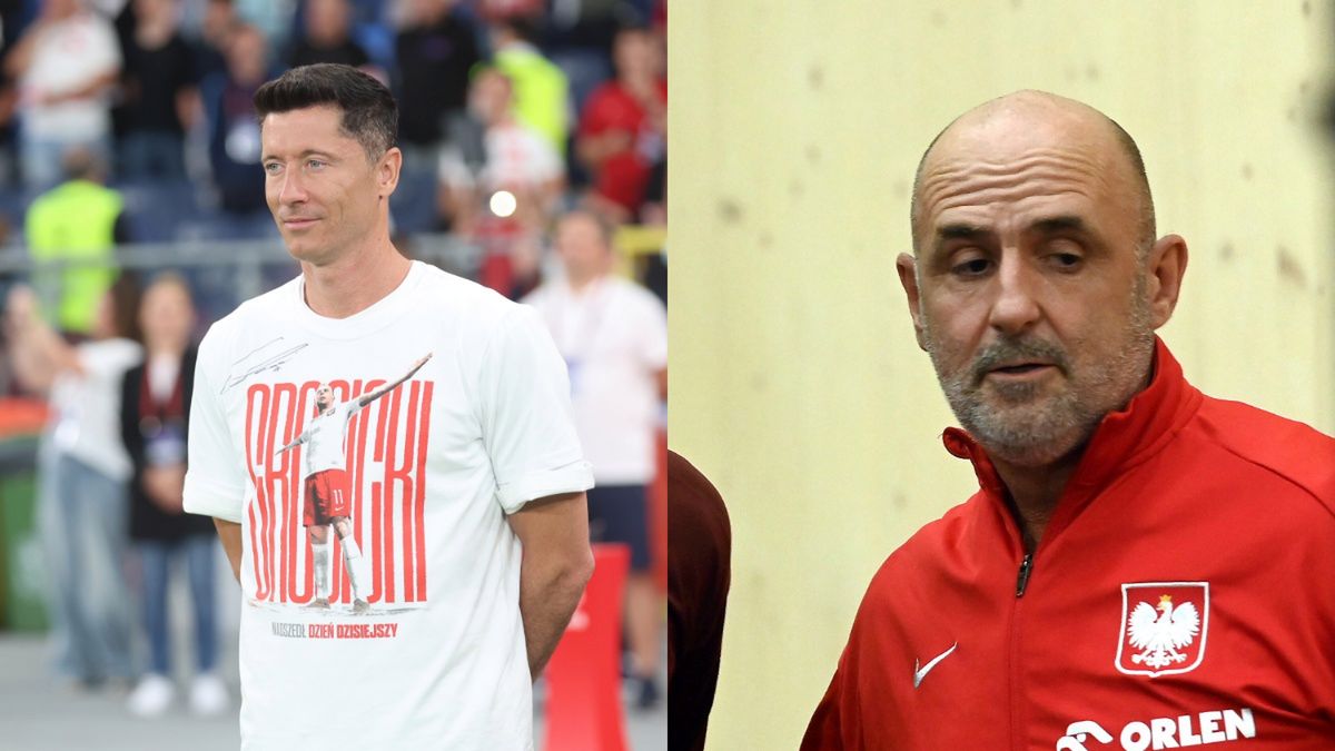 PAP / Na zdjęciu: Robert Lewandowski i Michał Probierz