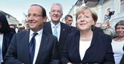 Merkel i Hollande obiecują razem walczyć z kryzysem