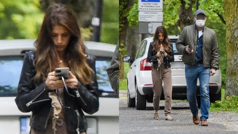 Weronika Rosati z tajemniczym mężczyzną