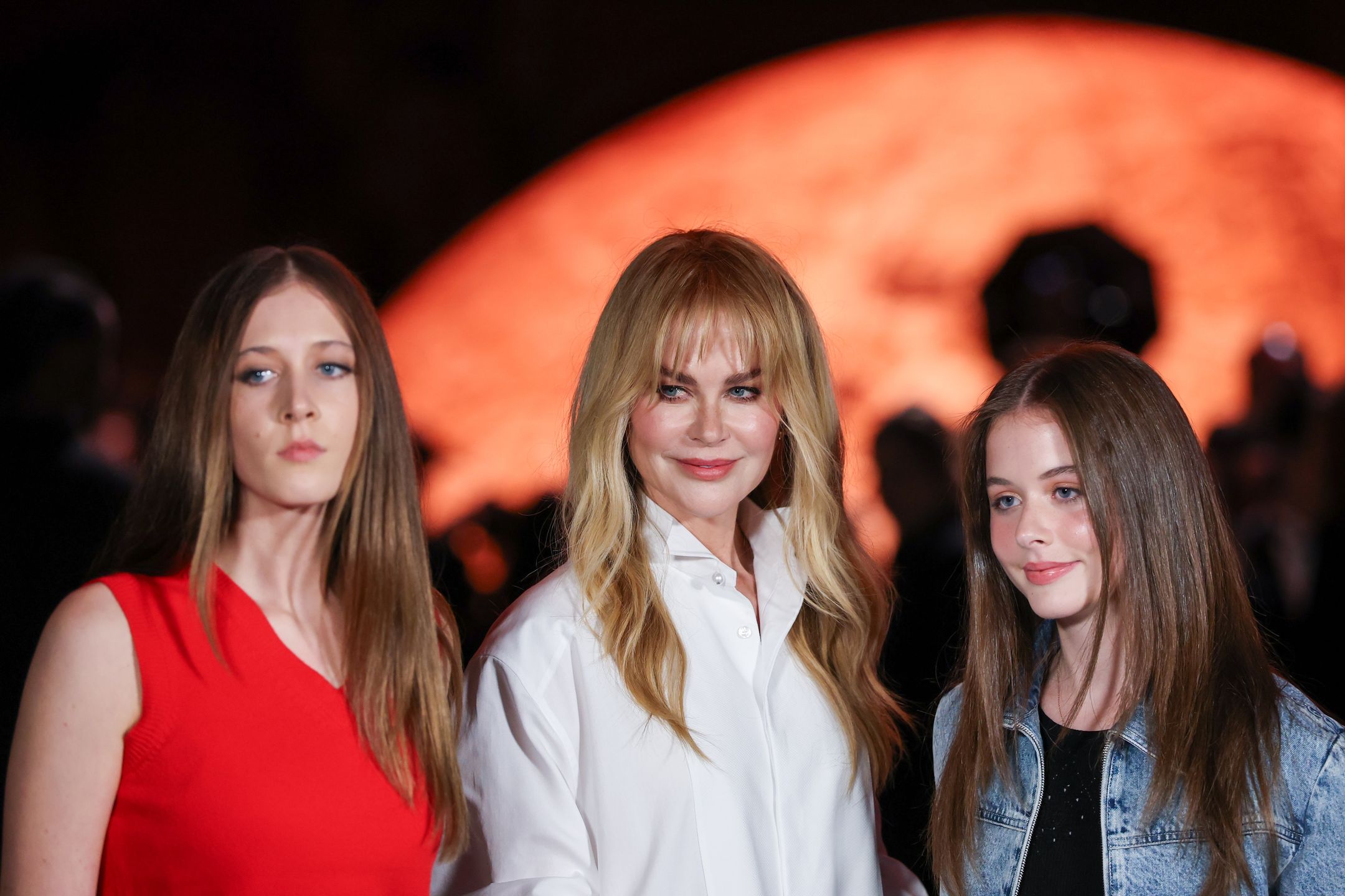 Nicole Kidman z córkami na Paris Fashion Week
