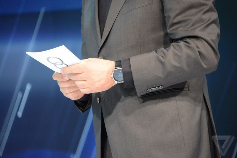 Smartwatch LG wykorzystywany podczas prezentacji Audi