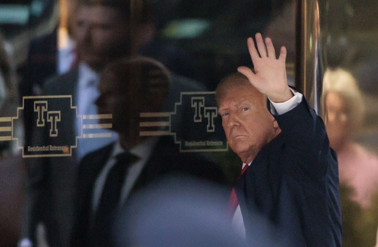 Donald Trump przybył do Nowego Jorku