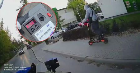 14-latek jechał na hulajnodze. Miał 0,6 promila alkoholu