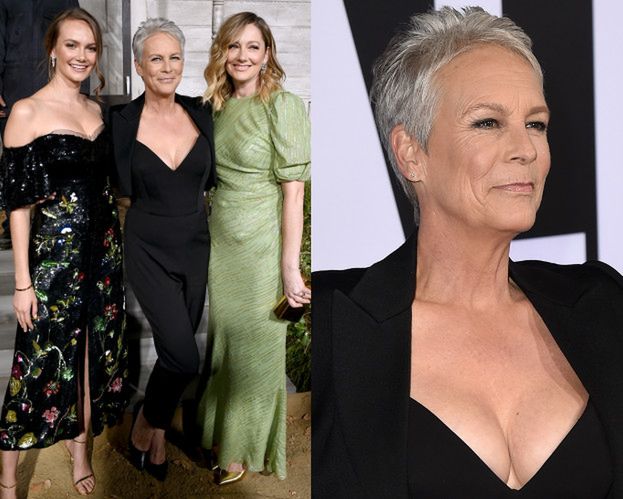 Ściśnięte piersi Jamie Lee Curtis promują nową część "Halloween"