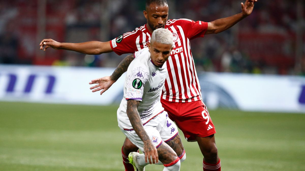 PAP/EPA / Yannis Kolesidis / Finał Ligi Konferencji Europy: Olympiakos Pireus - ACF Fiorentina