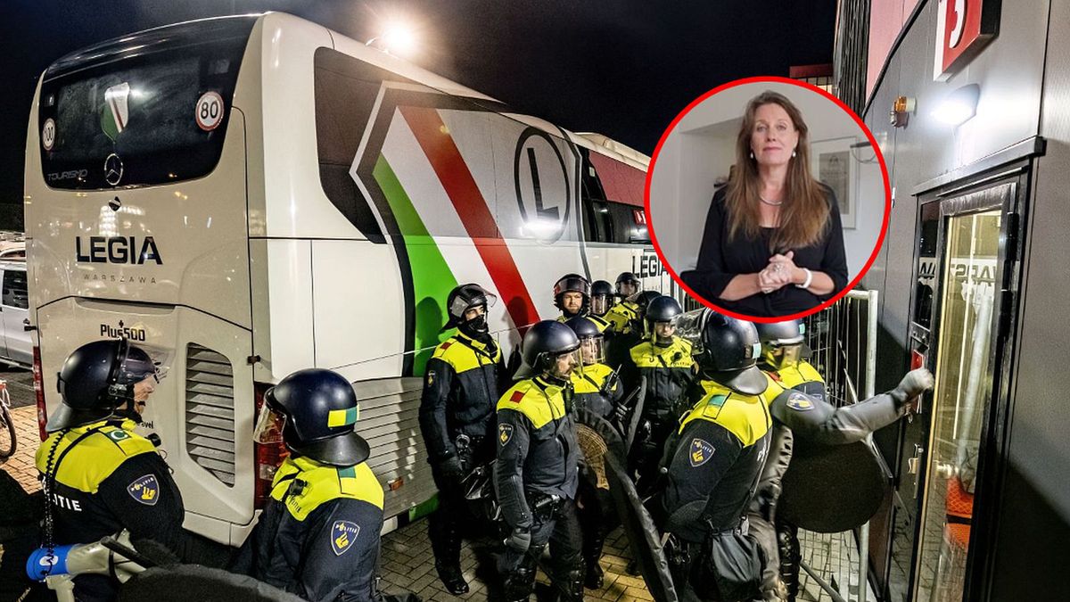 Getty Images / Marcel van Dorst/NurPhoto via Getty Images/ YouTube / Na zdjęciu: policja w Alkmaar/ burmistrz miasta Anja Schouten