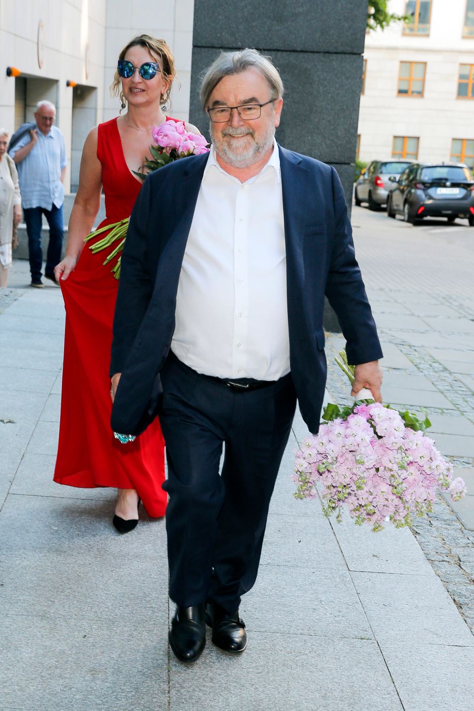 Edward Miszczak na premierze spektaklu Anny Cieślak