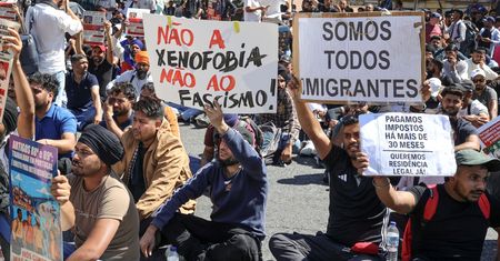 Protest imigrantów w Lizbonie. Starcia pod parlamentem