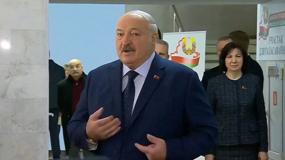 Alaksandr  Łukaszenka zagłosował już w "wyborach" na Białorusi