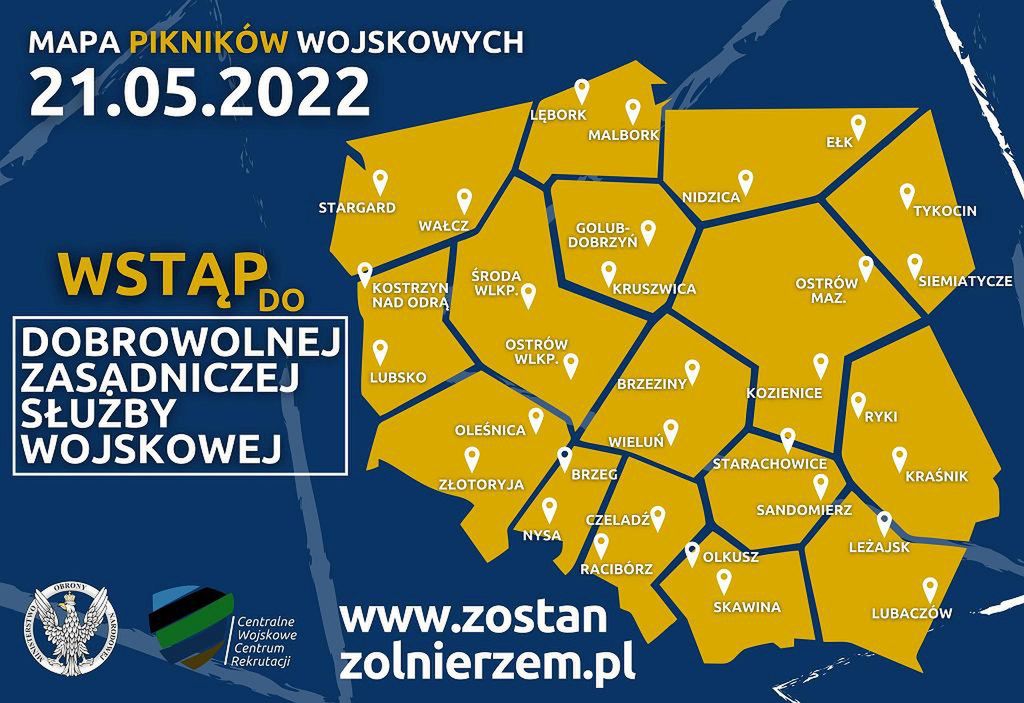 Mapa pikników wojskowych 