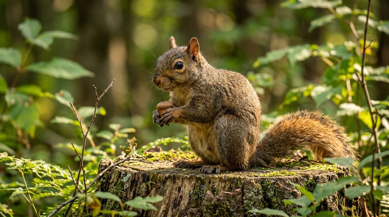 Wiewiórki bywają bardziej agresywne w parkach miejskich niż w lasach