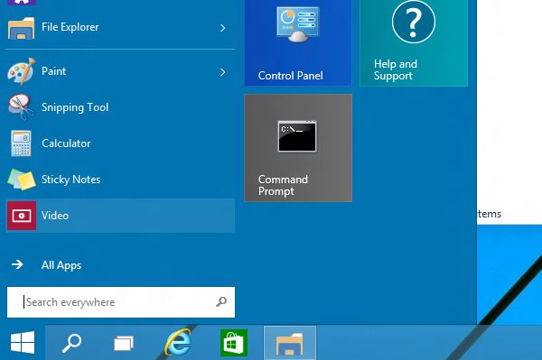 Microsoft stawia na elegancję – w Windows 9 menu Start dopasuje się do tapety