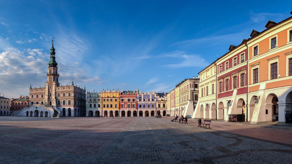 architektura, budynek, kamienica, lubelskie, lubelszczyzna, miasto, ratusz, rynek, stare miasto, roztocze
