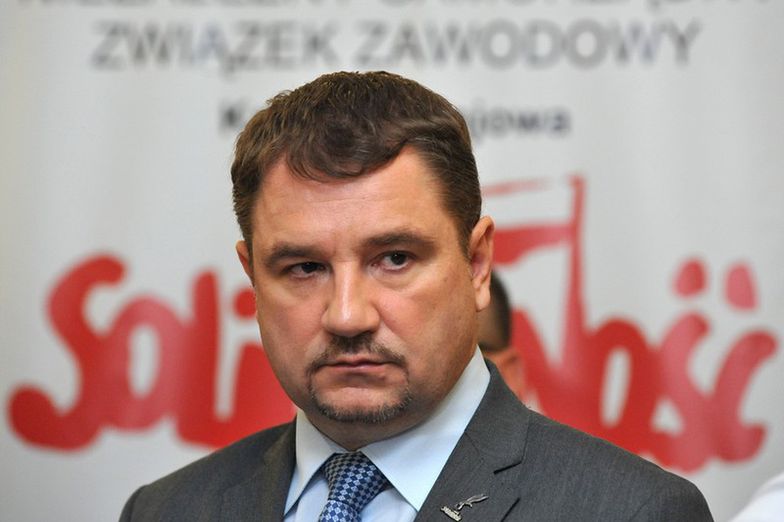 Piotr Duda, przewodniczący NSZZ <i>Solidarność</i>.<br>
