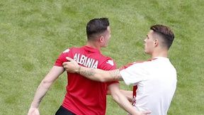 Bratobójcze starcie w meczu Albania - Szwajcaria (galeria)
