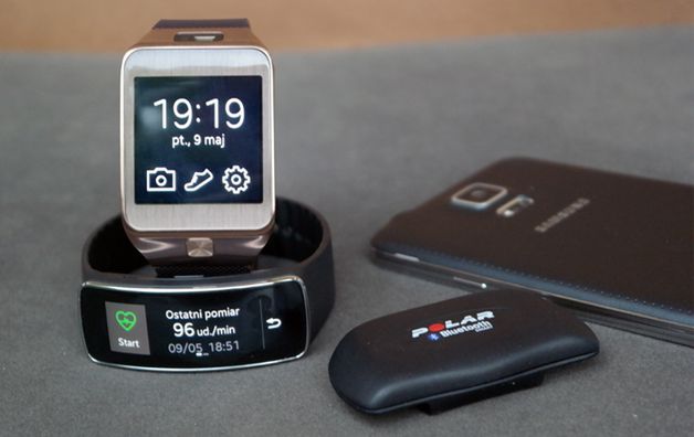 Gear 2, Gear Fit, Polar H7 i Galaxy S5