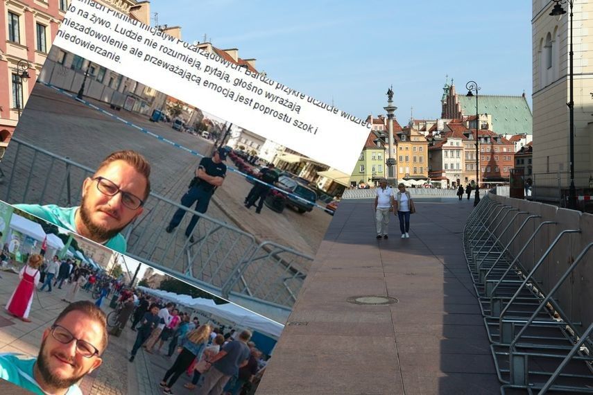 Dwa światy na Krakowskim Przedmieściu. Te zdjęcia pokazują, jak miesięcznice dzielą Warszawę
