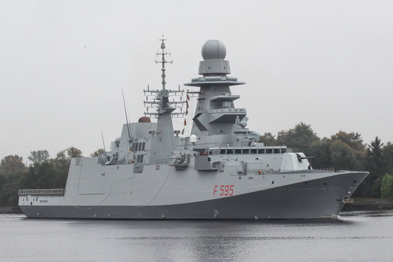 Włoska fregata Luigi Rizzo typu FREMM