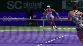 WTA Finals, Kerber - Radwańska: świetne zagranie Polki