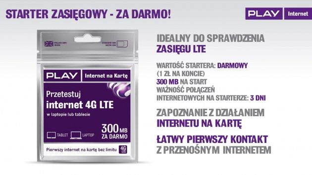 Nowy Play Internet na kartę ze specjalnym starterem i nielimitowanym transferem 3
