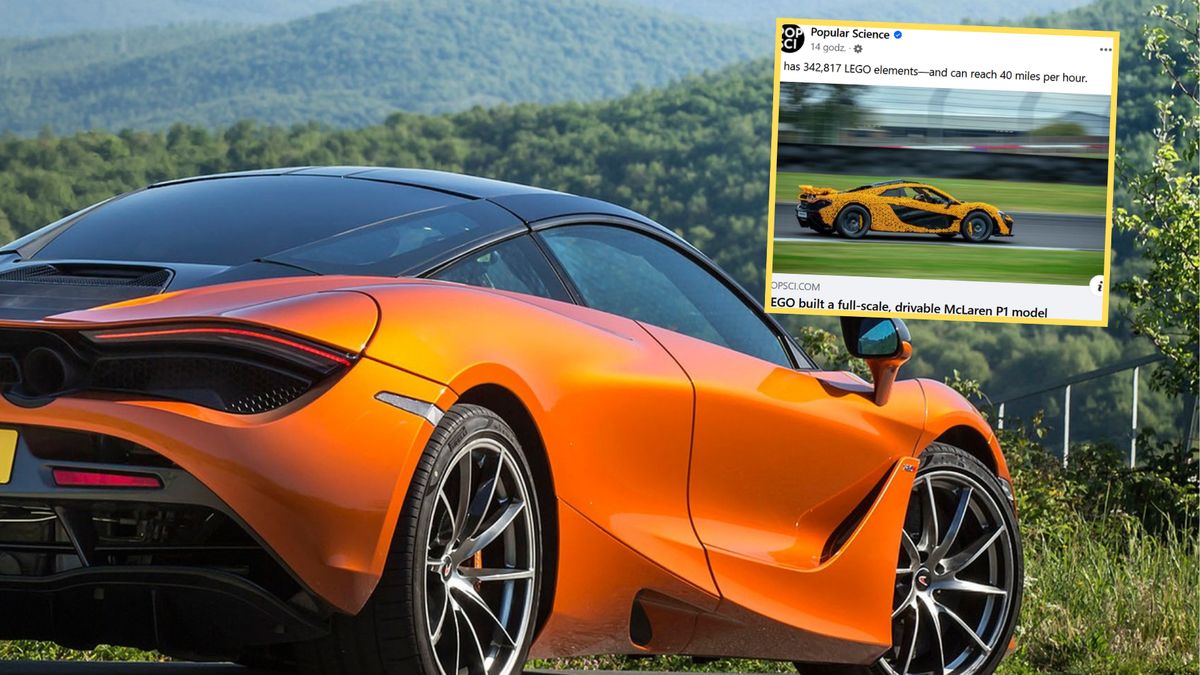 LEGO zbudowało pełnoskalowy model McLarena P1. Auto wykonało nawet okrążenie po torze 