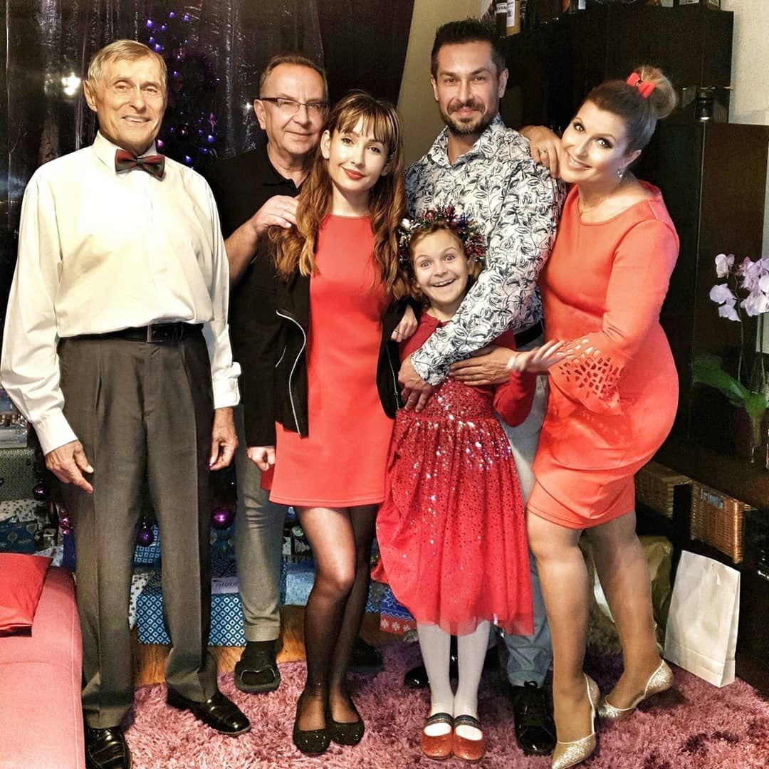Katarzyna Skrzynecka z rodziną - święta 2019