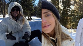 Kasia Tusk szaleje z rodziną na nartach we Włoszech, a fani grzmią: "Proszę nie promować JAZDY BEZ KASKU"