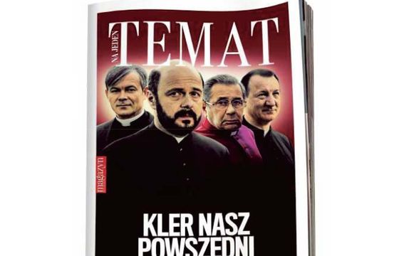 „Gazeta Wyborcza” z dodatkiem o polskim Kościele Katolickim, na okładce bohaterowie „Kleru”