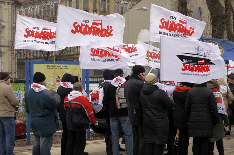 Rozpoczęła się manifestacja pracowników kopalni Kazimierz-Juliusz