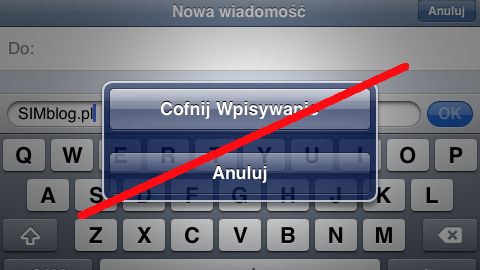 Usuwamy uciążliwy komunikat: "Cofnij wpisywanie" 1