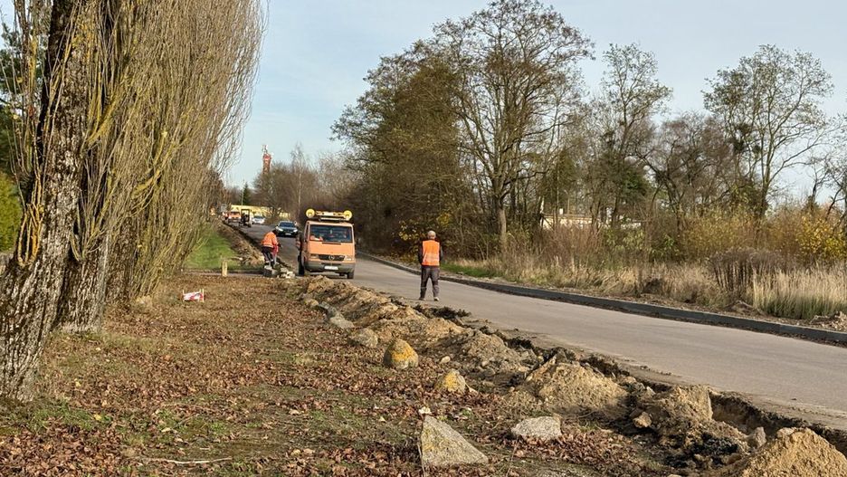 fot. iszczecinek.pl / Postęp prac na ul. Łukasiewicza w Szczecinku – finał modernizacji coraz bliżej.