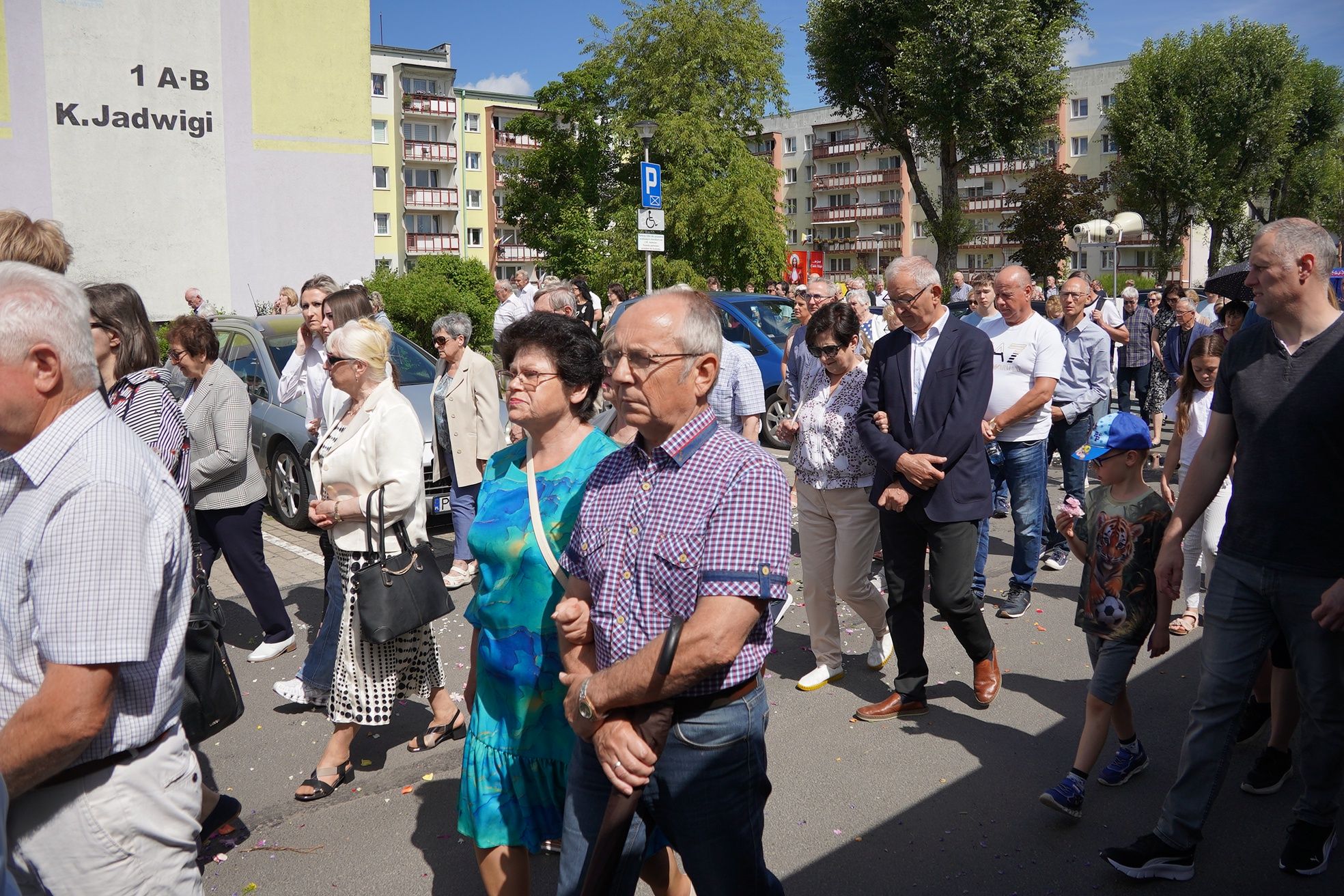 Procesja Bożego Ciała w Parafii Miłosierdzia Bożego w Pile
