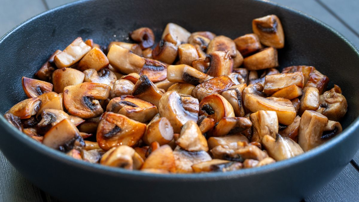 Smażenie pieczarek