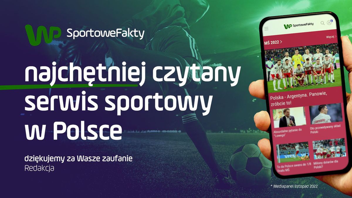 Zdjęcie okładkowe artykułu: Materiały prasowe / WP SportoweFakty najchętniej czytanym serwisem sportowym w Polsce