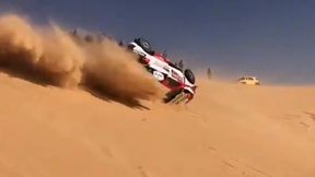 Rajd Dakar. Wypadek Fernando Alonso. Hiszpan dachował, aby po chwili wrócić do rywalizacji