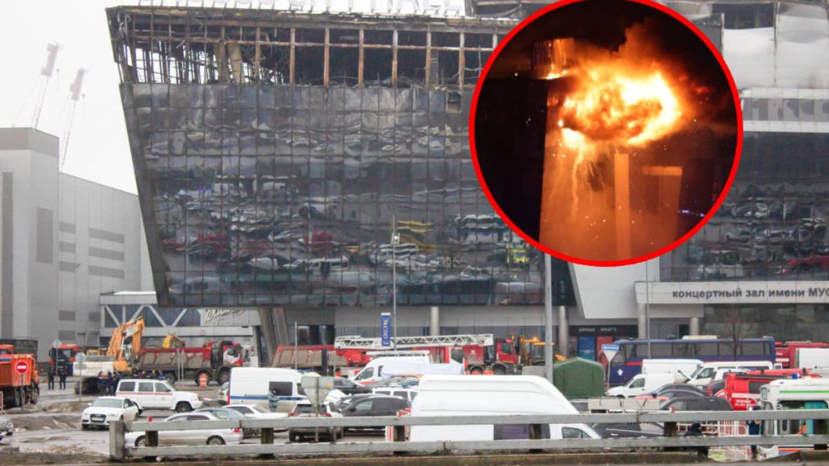 Emergency services are at the scene following a deadly
MOSCOW, RUSSIA - 2024/03/23: Emergency services are at the scene following a deadly terrorist attack at Crocus City Hall in Moscow. This assault on a popular concert hall marks the deadliest act of terrorism in the Russian capital in more than a decade. (Photo by Vlad Karkov/SOPA Images/LightRocket via Getty Images)
SOPA Images
aftermath, attack, building, crocus city hall, damage, deadly terrorist attack, destroyed, devastation, emergency services, fire, ruin, scene, terrorist attack, view