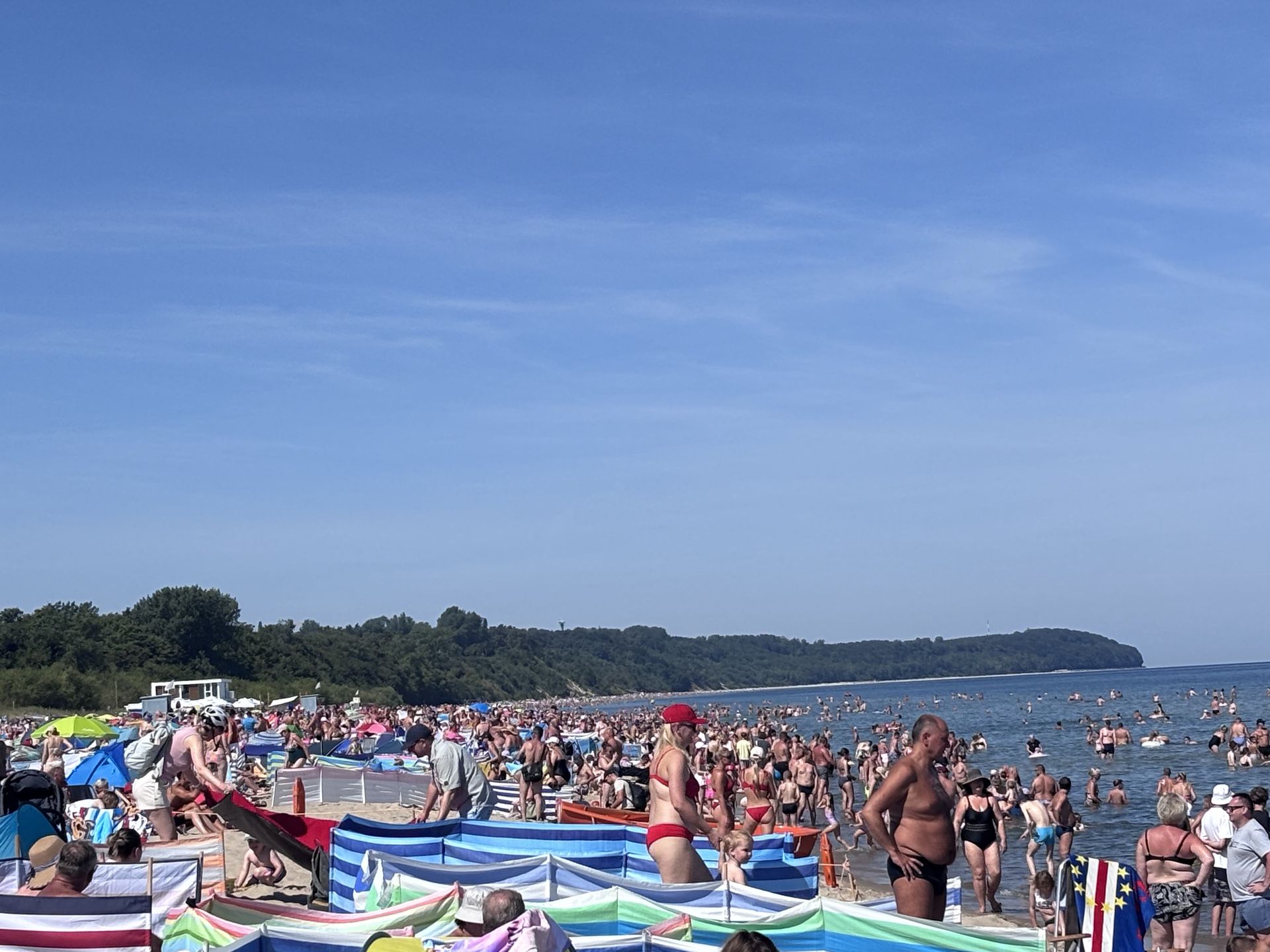 Parawany na plaży we Władysławowie