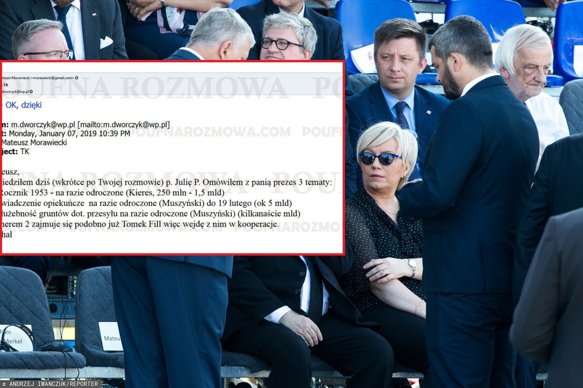 Minister Michał Dworczyk miał omawiać z prezes Julią Przyłębską kwestie zbliżających się wyroków wydawanych przez Trybunał Konstytucyjny