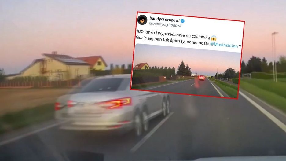 Nagranie zarejestrowane przez kamerę samochodową