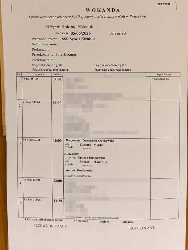 Rozprawa Joanny Opozdy i Małgorzaty Ostrowskiej-Królikowskiej