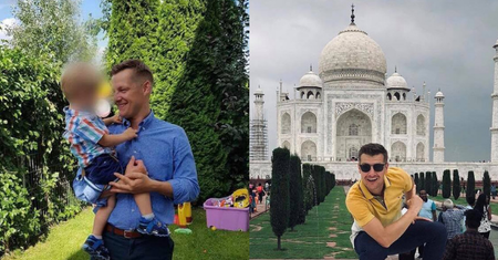 Wakacje braci Mroczków. Marcin bawi się z dziećmi w Warszawie, Rafał w Indiach BAWI SIĘ SAM